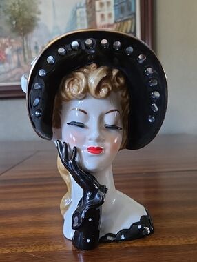 Napco Lady Head Vase